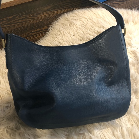 Tory Burch MercerBlue Tidal Wave Leather Hobo Bag - Picture 6 of 6